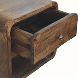 Hamade Open Wall Mounted Bedside Table, Small - Classic Grey