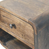 Hamade Open Wall Mounted Bedside Table, Small - Classic Grey