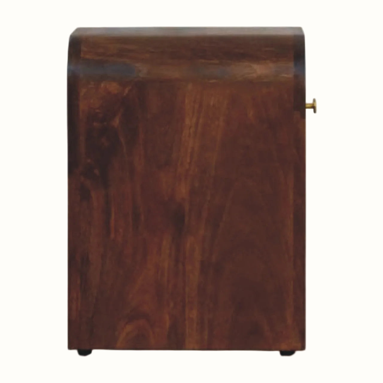 Eden 1 Drawer Bedside Table, Mini - Roasted Almond