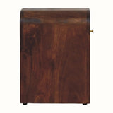 Eden 1 Drawer Bedside Table, Mini - Roasted Almond