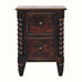 Arlen Spindle Bedside Cabinet, Small - California Walnut