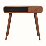 Hamade Open Writing Desk - Honey Caramel
