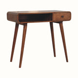 Hamade Open Writing Desk - Honey Caramel