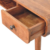 Hamade Open Writing Desk - Honey Caramel