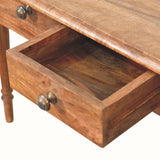 Louis 3 Drawer Console Table, Large - Natural