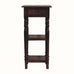 Louis Narrow Bedside Table, Small - Chestnut