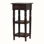 Louis Narrow Bedside Table, Small - Chestnut