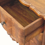 Emile 3 Drawer Bedside Table, Medium - Chestnut