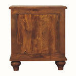 Emile 3 Drawer Bedside Table, Medium - Chestnut