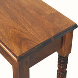 Louis 2 Drawer Console Table, Medium - Chestnut