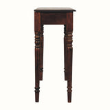 Louis 2 Drawer Console Table, Medium - Chestnut