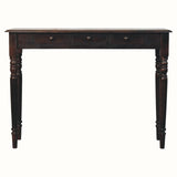 Louis Console Table with 3 Drawers, Large - Walnut