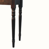 Louis Console Table with 3 Drawers, Large - Walnut
