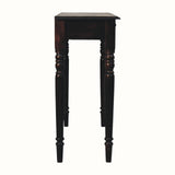 Louis Console Table with 3 Drawers, Large - Walnut