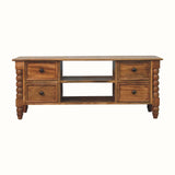 Arlen Spindle Media Unit, Medium - Amber Oak