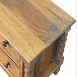 Arlen Spindle Media Unit, Medium - Amber Oak