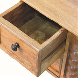 Arlen Spindle Media Unit, Medium - Amber Oak