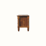 Arlen Spindle Media Unit, Medium - Amber Oak