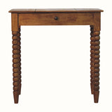 Arlen Spindle Dressing Table - Amber Oak