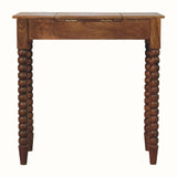 Arlen Spindle Dressing Table - Amber Oak