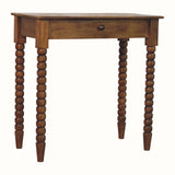 Arlen Spindle Dressing Table - Amber Oak