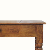 Arlen Spindle Dressing Table - Amber Oak