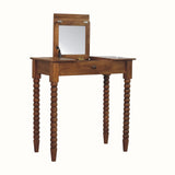 Arlen Spindle Dressing Table - Amber Oak
