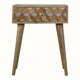 Felix 1 Drawer Bedside Table, Medium - Natural