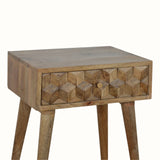Felix 1 Drawer Bedside Table, Medium - Natural