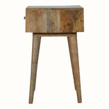Felix 1 Drawer Bedside Table, Medium - Natural