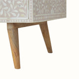 Marlo Taupe Floral Bone Coffee Table