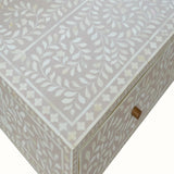 Marlo Taupe Floral Bone Coffee Table