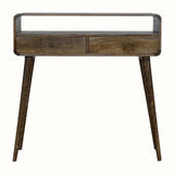 Hamade Open Console Table, Medium - Grey Wash