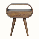Merrill Open Bedside Table - Grey Wash