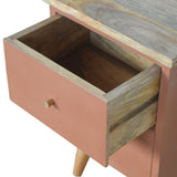 Cline Bedside Table - Terracotta