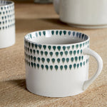 Juniper Drop Mug - Cream & Juniper - Large (Set of 2)