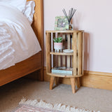 Kimber 2 Shelf Bedside Table - Natural