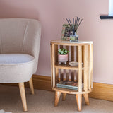 Kimber 2 Shelf Bedside Table - Natural