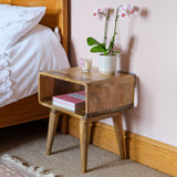 Leckie Bedside Table, Medium - Natural