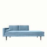 Broste Wind Chaise Longue Left Sided - Pastel Blue