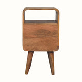 Babej Open Bedside Table, Small - Natural
