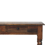 Louis Console Table with 3 Drawers, Large - Classic Grey