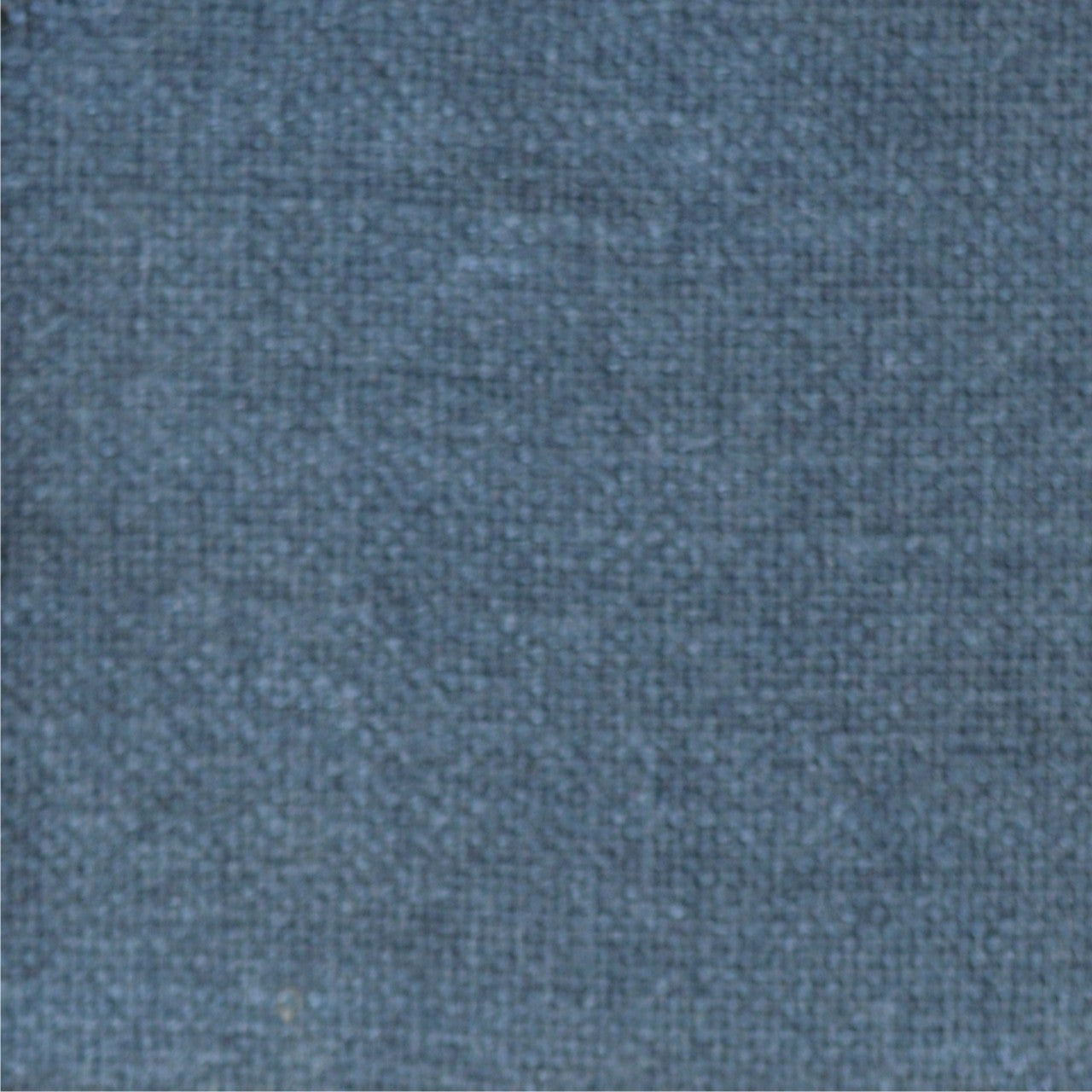A close up photograph showing our mid blue linen sample.
