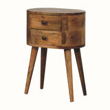 Molina Bedside Table 2 Drawers, Mini - Natural