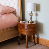Molina Bedside Table, Medium - Chestnut