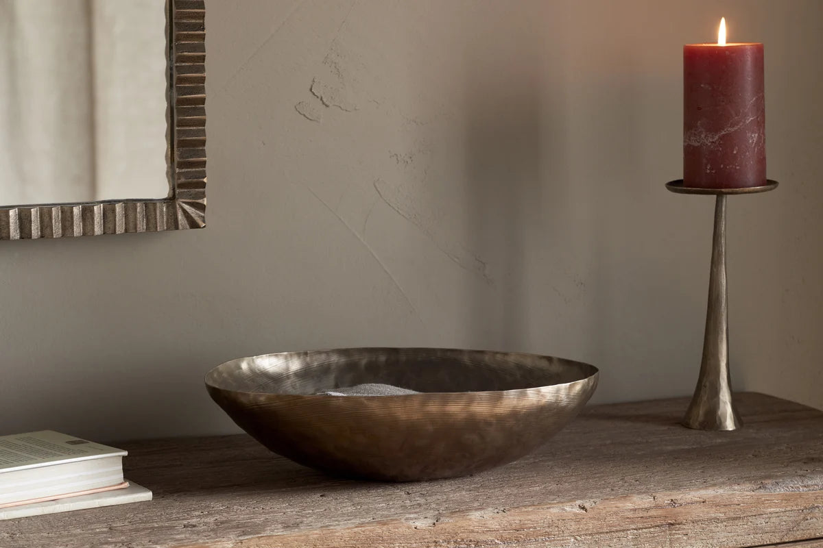 Malar Hammered Bowl - Brass