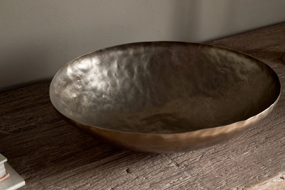 Malar Hammered Bowl - Brass