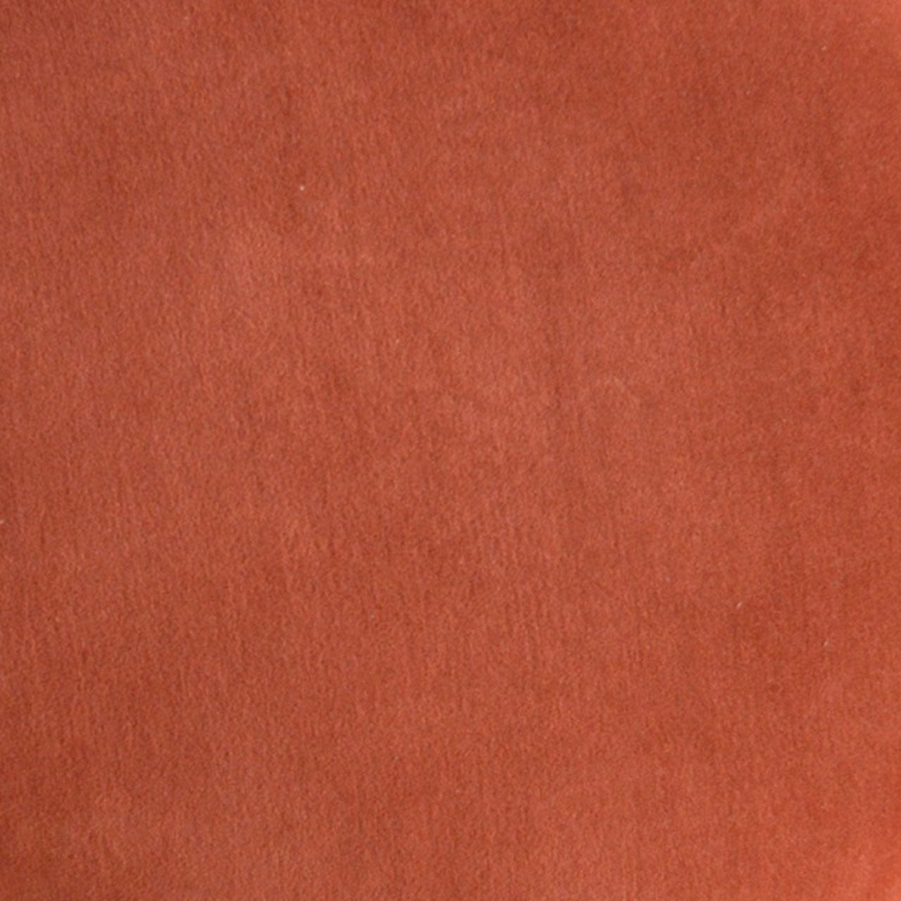 A close up photograph showing our rust red velvet sample.
