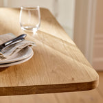 Longworth Extension Dining Table - Oak Wood, Natural Dining Tables Garden Trading