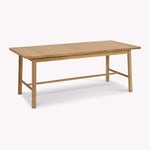 Longworth Extension Dining Table - Oak Wood, Natural Dining Tables Garden Trading